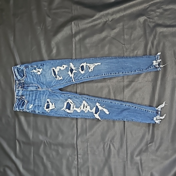 American Eagle next level stretch Distressed Jeggings size 0 short - Picture 1 of 6